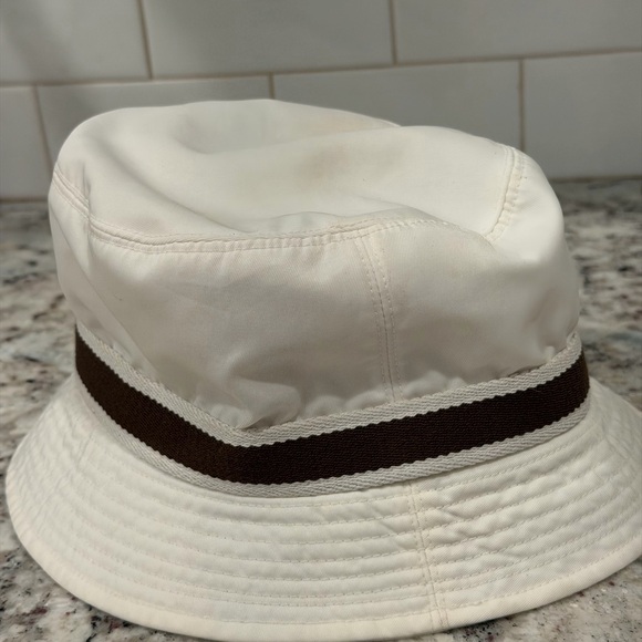 Coach White and Brown Bucket Hat - Picture 3 of 12